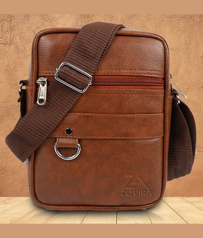 Zovira 10 Ltrs Peach Sling Bag for Unisex