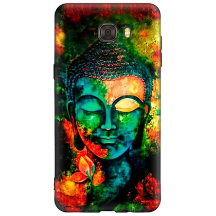 Colourful Buddha  Samsung C9 PRO Premium Embossed Mobile cover