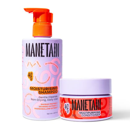 Manetain Moisturising Shampoo - 237 ml & Multipurpose Conditioner - 200 g Manetain Moisturising Shampoo - 237 ml & Multipurpose Conditioner - 200 g