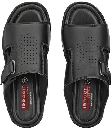 Leeport Black Flip Flops