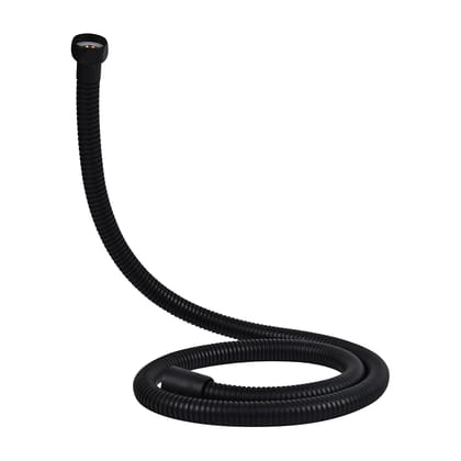 Prem Tiles Heavy Duty Stainless Steel Flexible Shower Hose Pipe with Brass Inserts | Hand Shower Tube | High Pressure | Explodeproof | Perfect for High Rise Flat House and Office (1 Mtr. Black)
