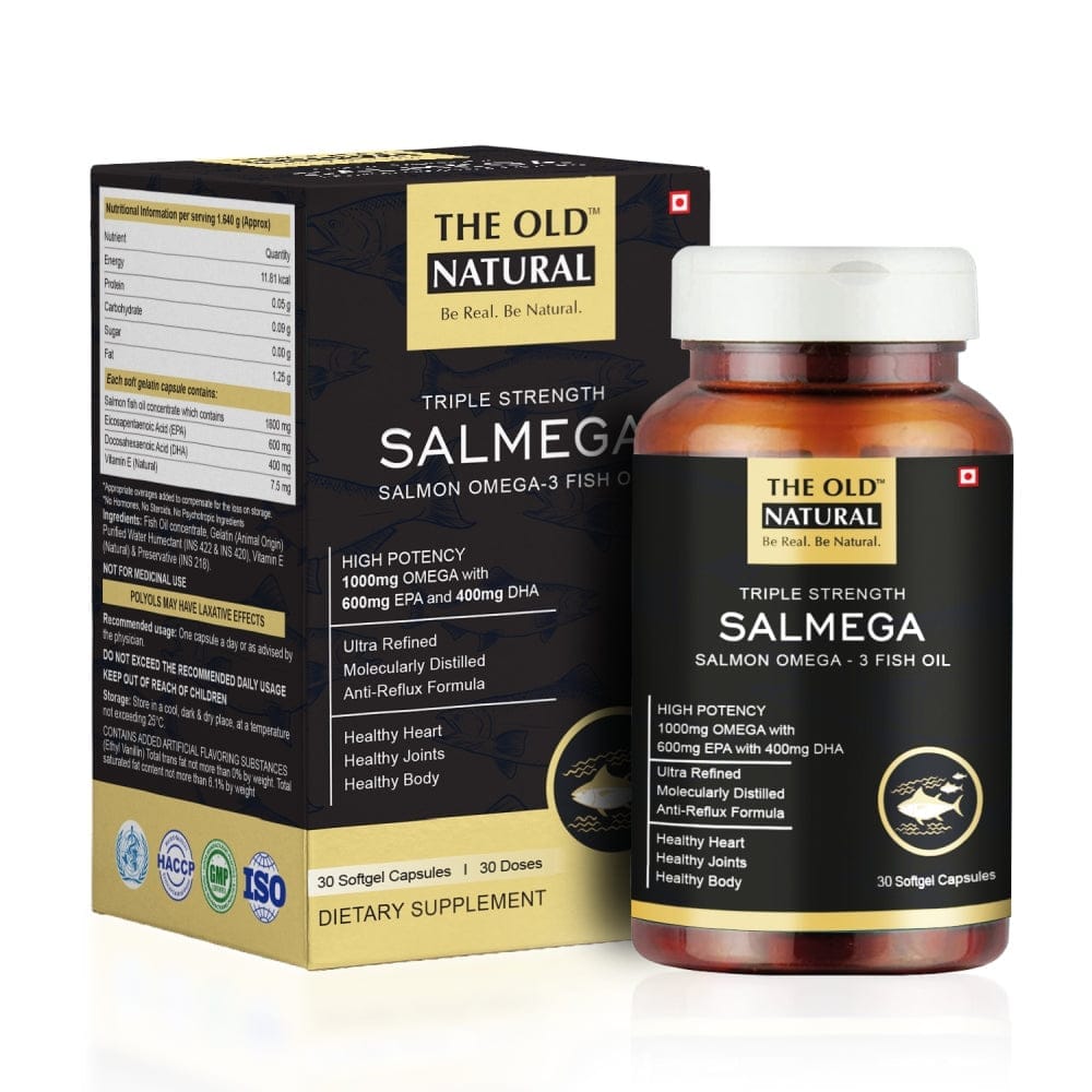 Salmega Triple Strength Omega 3 fish Oil Capsules-30 Tablets