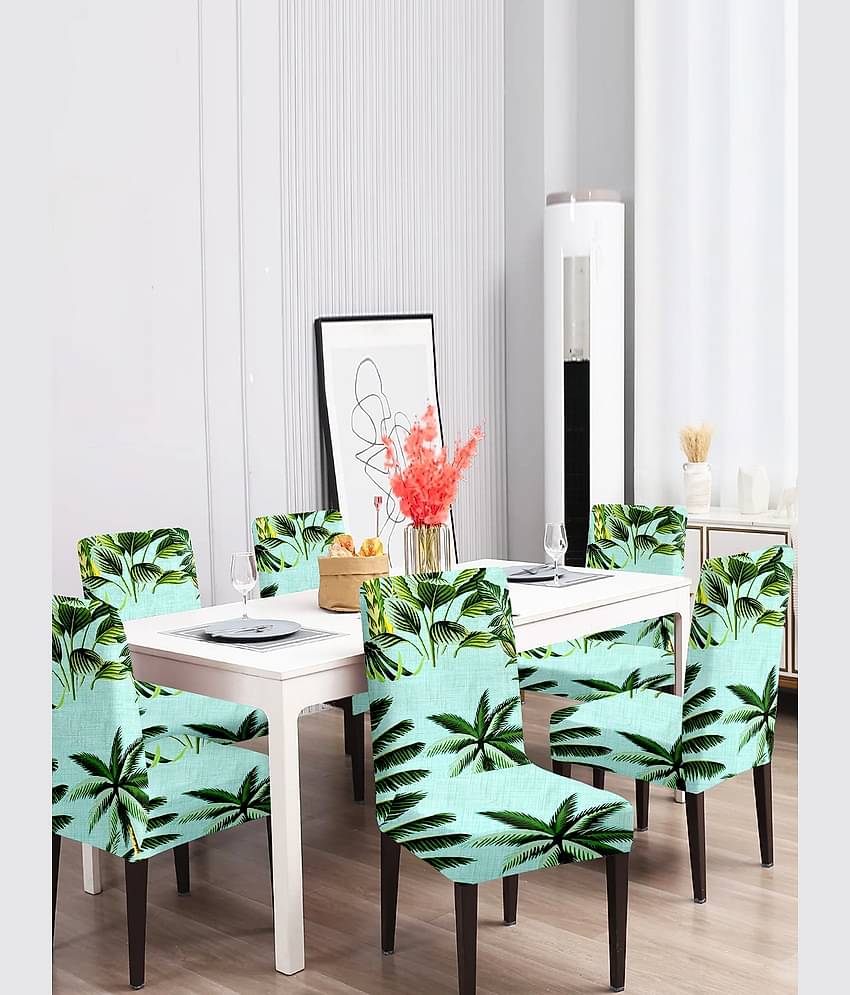 Cortina 6 Seater Polyester Chair Cover ( Pack of 6 )