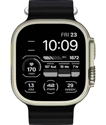 COREGENIX Ultra 2 Max with Touch Control Black Smart Watch