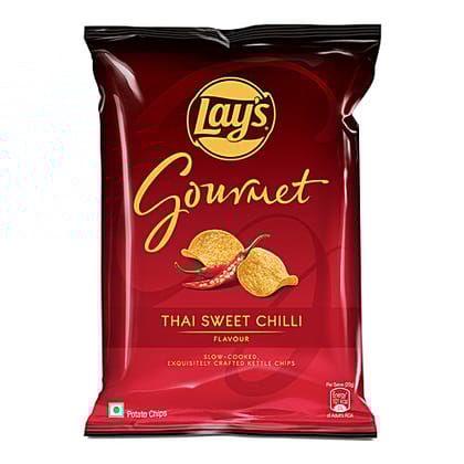 Lays Gourmet Potato Chips - Thai Sweet Chilli, Crispy, 55 g