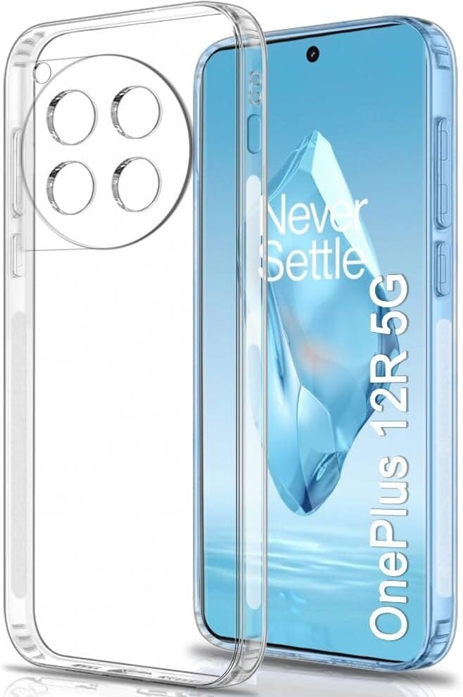 PLUGTECH TPU Ultra Hybrid Clear Camera Protection Back Cover Case for OnePlus 12R