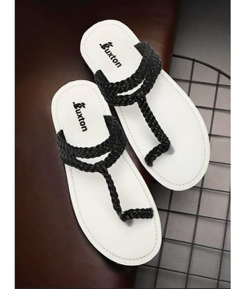 Buxton Black Men's Thong Flip Flop