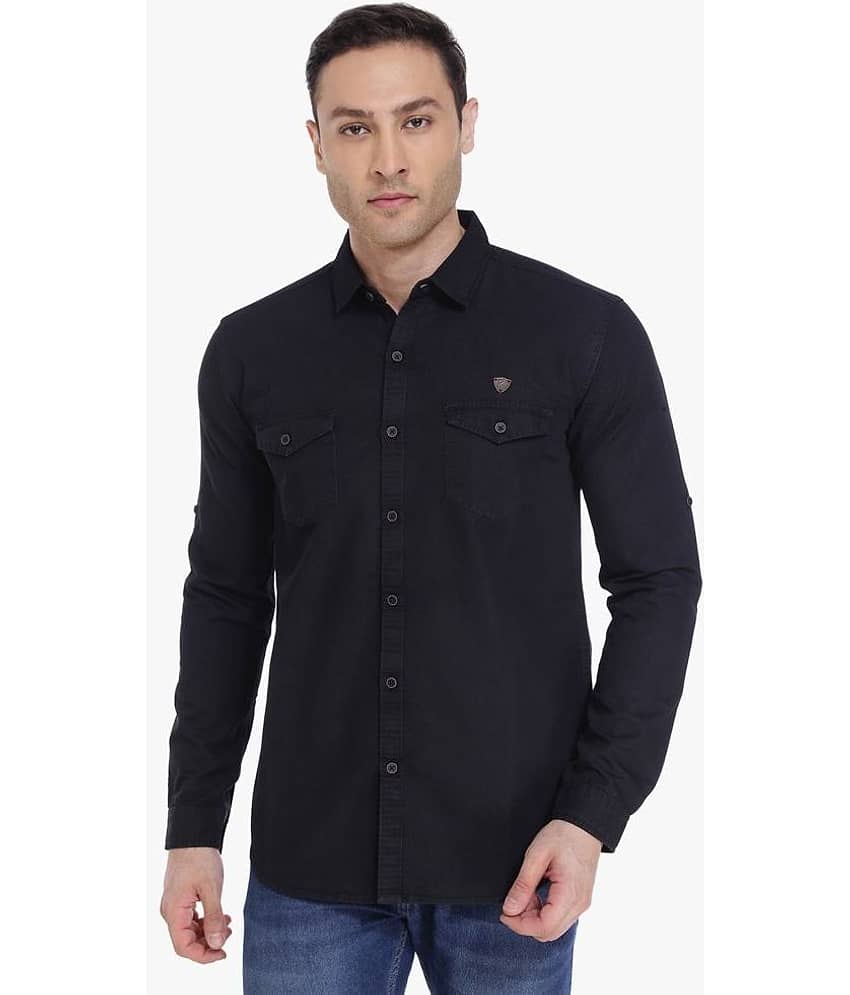 Kuons Avenue - Black Denim Slim Fit Men's Casual Shirt ( Pack of 1 )