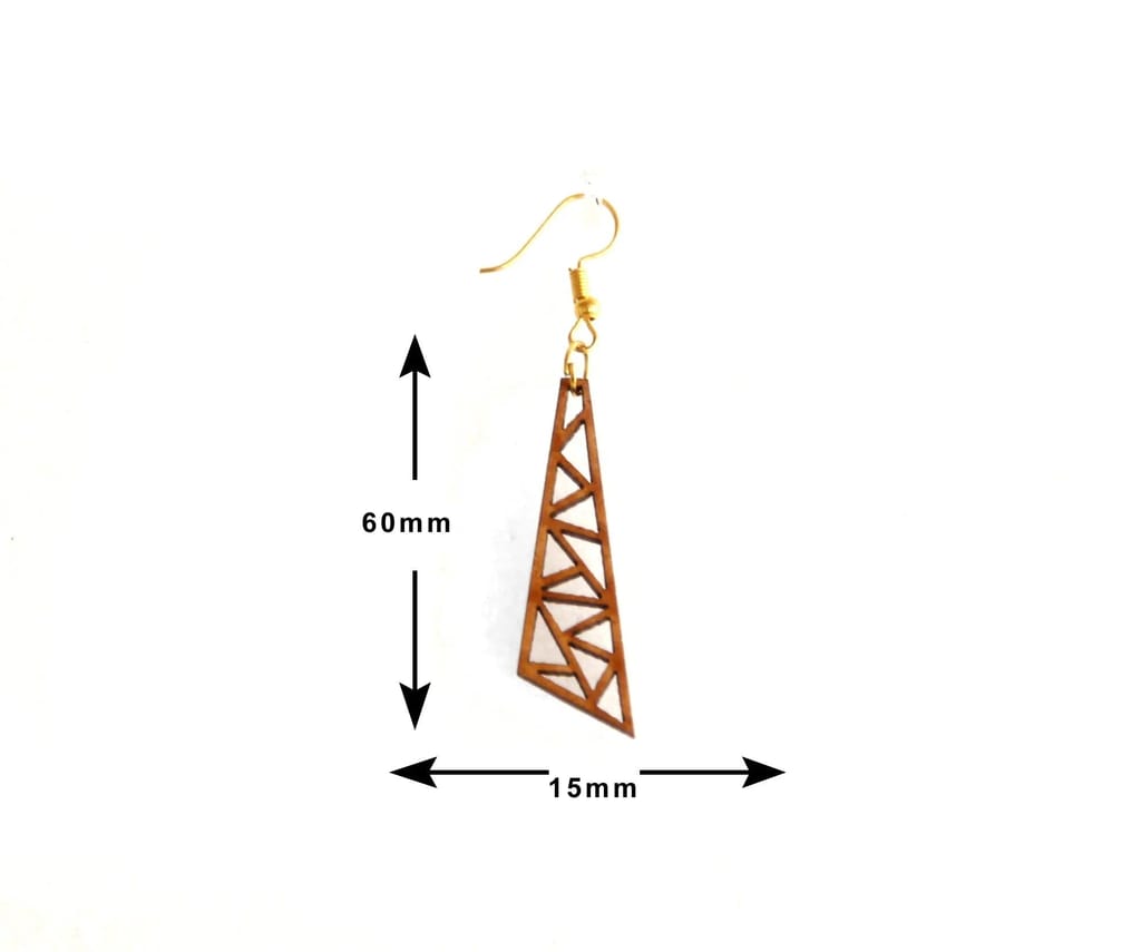 Nature-Inspired Wooden Earrings - Eco-Friendly Fashion