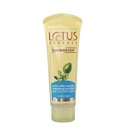 Lotus Herbals Jojobawash Active Milli Capsules Nourishing Face Wash (120g)-120g
