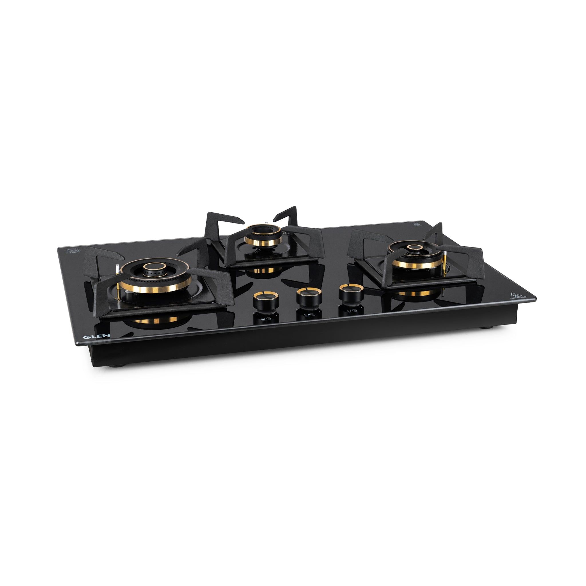 3 Burner DFVS Glass Hob with 2 Triple Ring Total Brass Burners Auto Ignition (BH1073DFTHT2TR77)