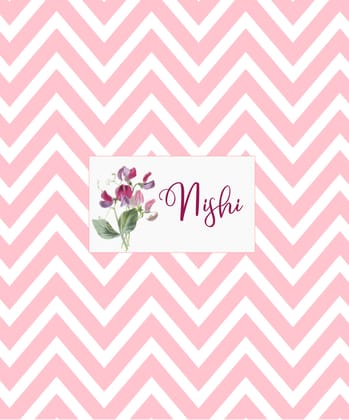 Personalised Folders  - Chevron Flowers-Chevy Pink