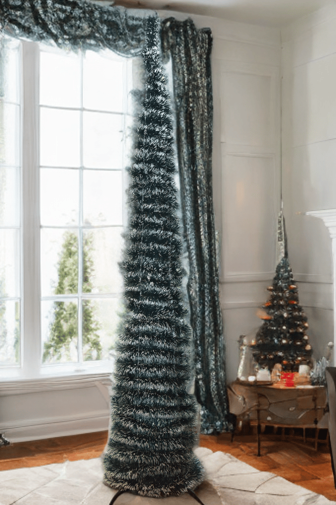 Pop Up Christmas Tree 5 Feet -Green tree With snow Effect