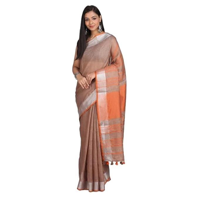 Linen Blend Handloom Bhagalpuri Saree