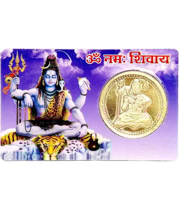 PAYSTORE SHIV ATM card for Wealth and Money / Gold Plated Yantra Coin inside / Shiv / Om Namah Shivay / Yantra / Religious Card