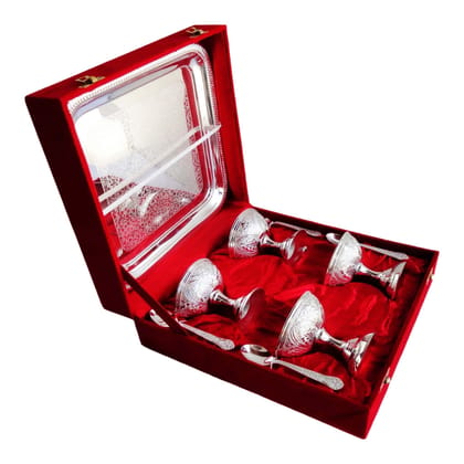 Decorative Ice Cream 4 Pc. Set With Tray (BMAS055)