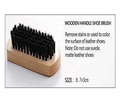Magnusdeal Travel Shoe Care Shine Brush Kit- Shoe Cleaner Kit Home Travel Portable Shoe Set Shoe Shine Box Set of 5 Pieces Shoe Polish kit Shoe Brush, Sponge Brush, Towel and So On (5 in 1)