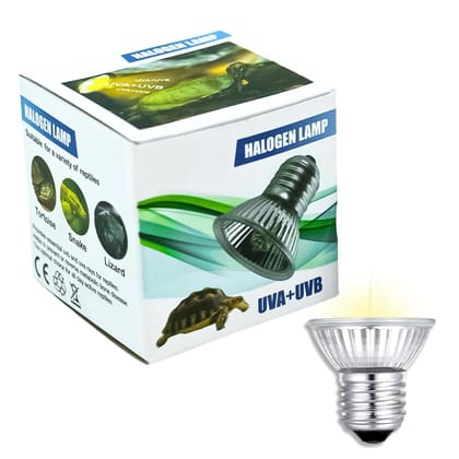 Buraq Pets Reptile Turtle UVB Ultraviolet Basking Heat Light Bulb Combo Pack (Set of 1 UV Bulbs, 25 Watt E27)-75