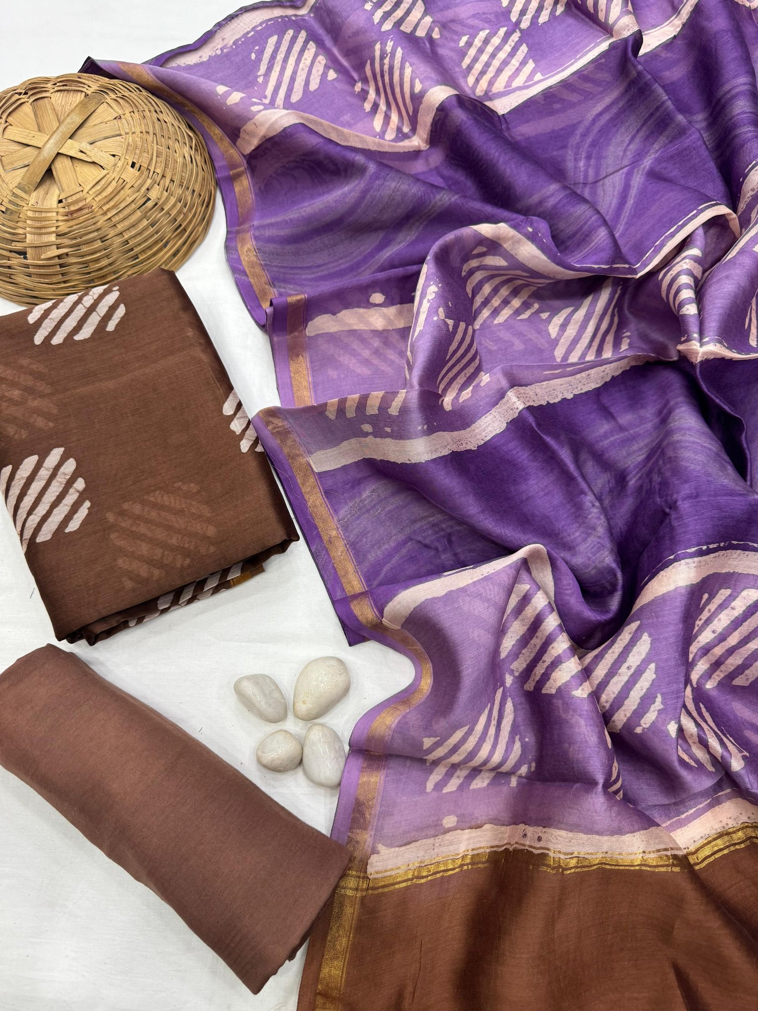 Chanderi Silk Suit Set