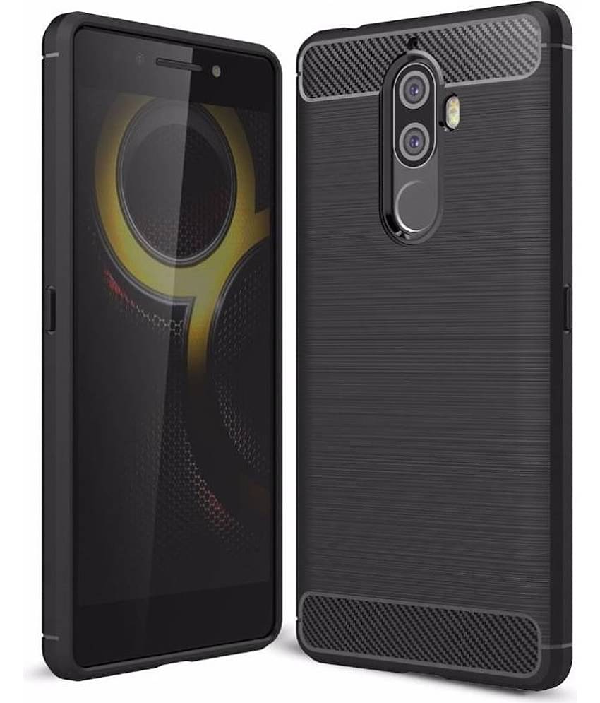 Spectacular Ace - Black Silicon Hybrid Covers Compatible For Lenovo K8 Plus ( Pack of 1 )