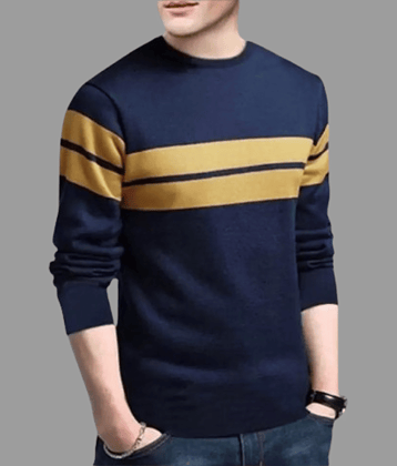 attitude start of fashion Pack of 1 Polyester Regular Fit Men's T-Shirt ( Blue )