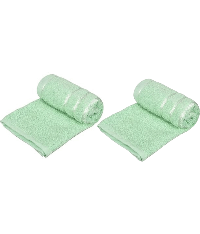 Dyana Core Pack of 2 Cotton 401-450 -GSM Hand Towel ( Assorted )