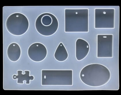 Brand Zero Silicon Mould - Pendant Jewellery Mould / , Diffuser & Ornament Design 1