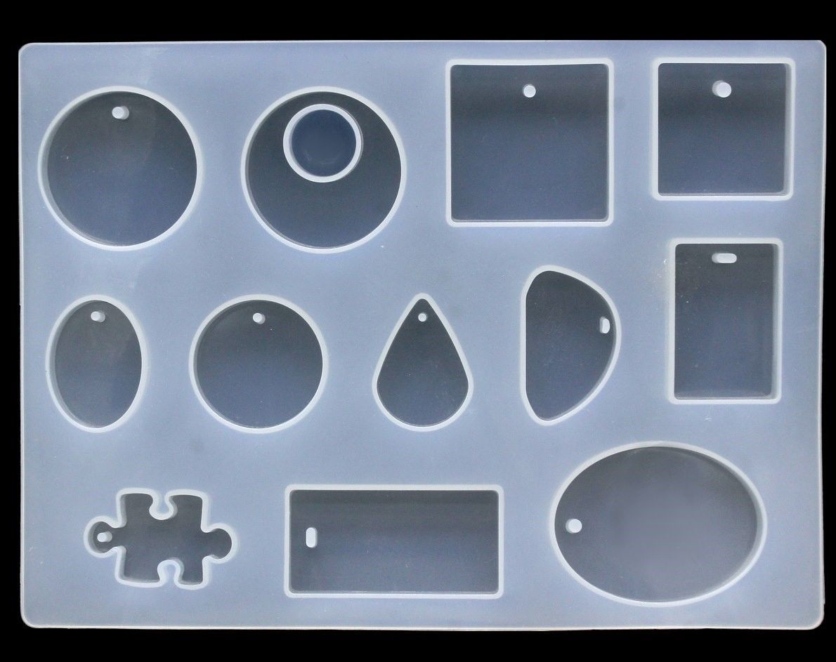 Brand Zero Silicon Mould - Pendant Jewellery Mould / , Diffuser & Ornament Design 1