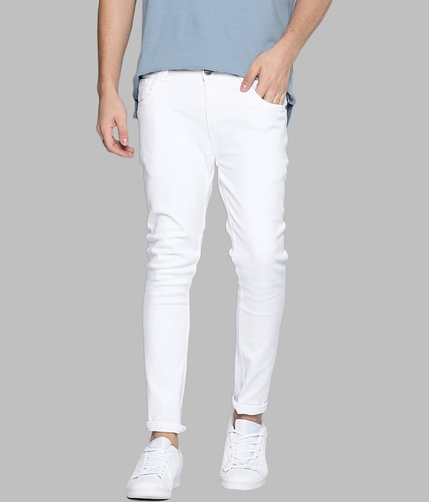 Lawson - White Denim Slim Fit Men's Jeans ( Pack of 1 )