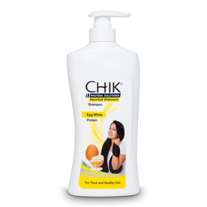 Chik Protein Solution Hairfall Prevent Shampoo, With Goodness Of Egg White, For Thick And Healthier Hair, For Men & Women,1L Chik Protein Solution Hairfall Prevent Shampoo, With Goodness Of Egg White, For Thick And Healthier Hair, For Men & Women,1L - Wh