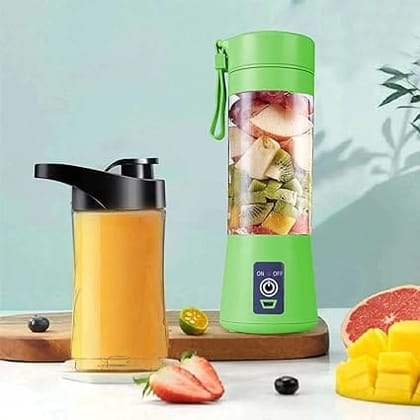 Electric Juicer 6 Blade Rechargeable Portable USB Bottle Blender Shaker Juicer A 2000 Juicer Mixer Grinder (1 Jar, Multicolor)
