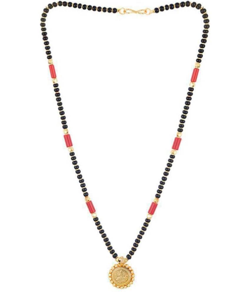 SHANKHRAJ MALL GOLD PLATED LUXMI DESIGN NECKLACE MANGALSUTRA FOR GIRL/WOMEN-100101