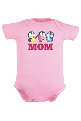 I Love You Mom Baby Romper | Onesies-Pink / Baby Romper / 0-3 Months