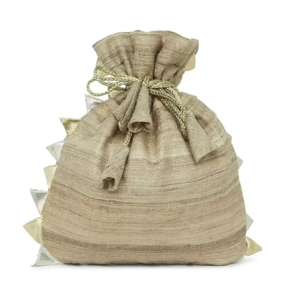 Tisser Ghicha (Tussar) Silk Potli Pouch