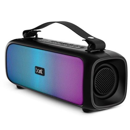 boAt Stone 580 Bluetooth Speaker with 12W RMS Stereo Sound, LED Lights, Up to 8 HRS Playtime, TWS Feature, FM Radio, Multi-Compatibility Mode, IPX4(Midnight Black) boAt Stone 580 Bluetooth Speaker with 12W RMS Stereo Sound, LED Lights, Up to 8 HRS Playti