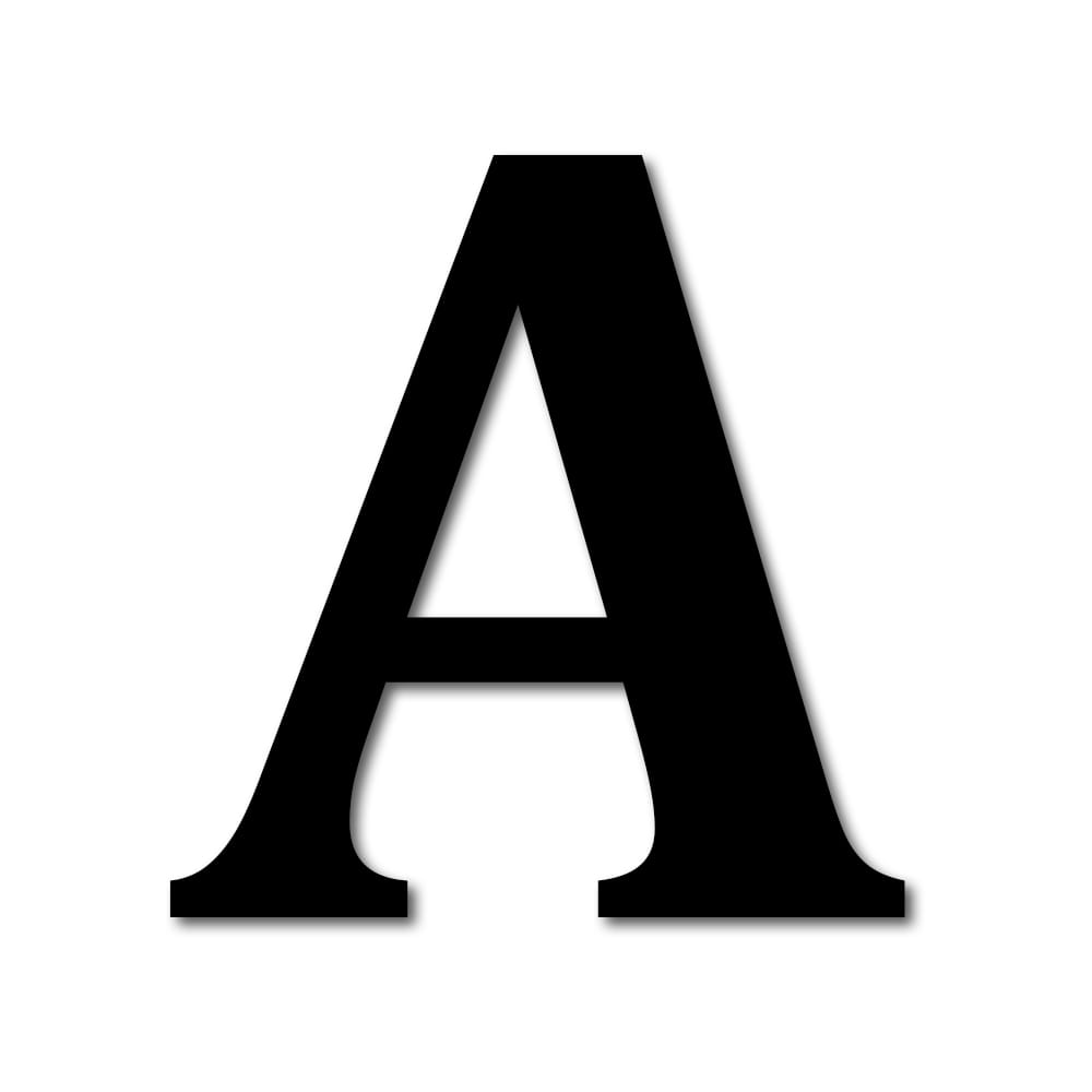 A To Z Wooden Alphabet , Numbers, and Signs For Kitchen Décor-A / 9 Inch