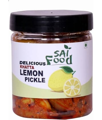 SAi Food DELICIOUS Masalo Se Bana Sweet n Sour Premium Sweet Lemon Pickle Nimbu Ka Achar Pickle 250 g