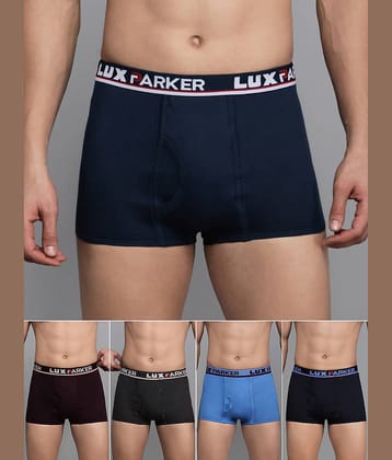 LUX PARKER Pack of 5 Cotton Blend Trunks For Men's ( Multicolor13 )