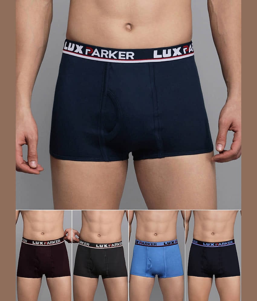 LUX PARKER Pack of 5 Cotton Blend Trunks For Men's ( Multicolor13 )