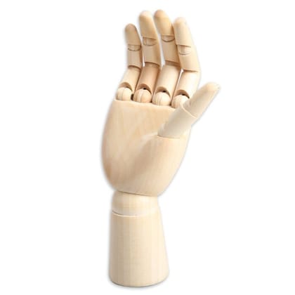Kent Moveable Wooden Mannequin Right Hand Models (Choose Sizes)-SMALL