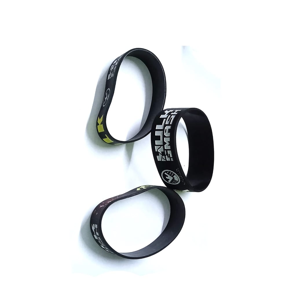 Nawani Silicone Wrist Band - Set of 3 - Watch Strap Band | Buy online on ZillyBuy