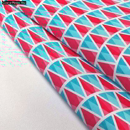 Abstract Triangles D1 Apron | Adjustable, Free Size & Waist Tiebacks-Cotton Canvas / 24" Wide x 22" Long