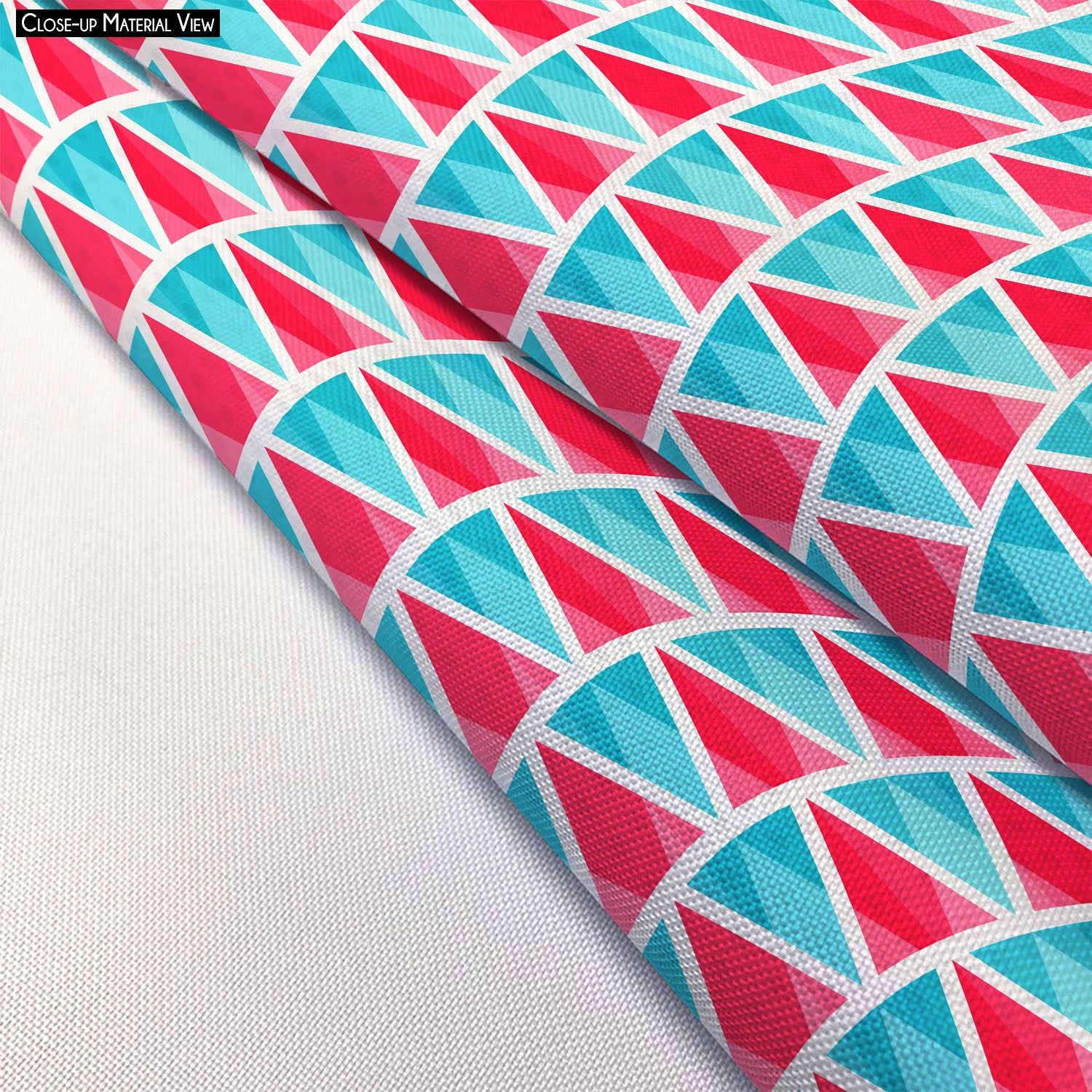 Abstract Triangles D1 Apron | Adjustable, Free Size & Waist Tiebacks-Cotton Canvas / 24" Wide x 22" Long