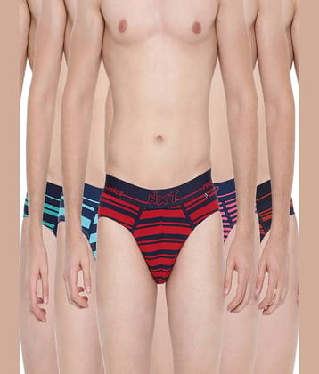 Force NXT Pack of 5 Cotton Briefs For Men's ( Multicolor )