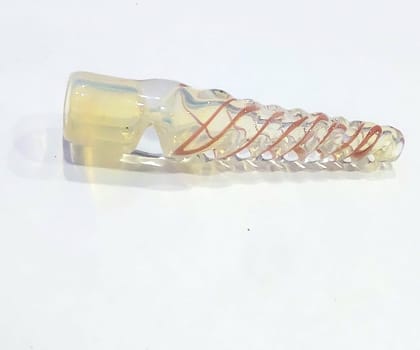 Orange Twisted Glass 4" One Hitter