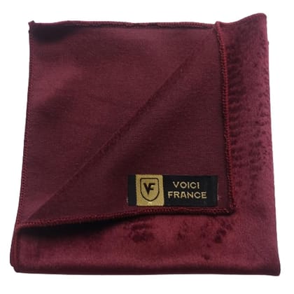 Voici France - Premium Maroon Velvet Pocket Square microfiber Men Satin Wedding Handkerchief Pocket Square Voici France - Premium Maroon Velvet Pocket Square microfiber Men Satin Wedding Handkerchief Pocket Square