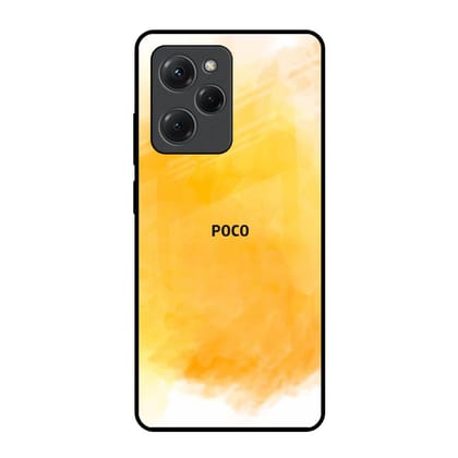 Rustic Orange Glass Case for Poco X5 Pro 5G