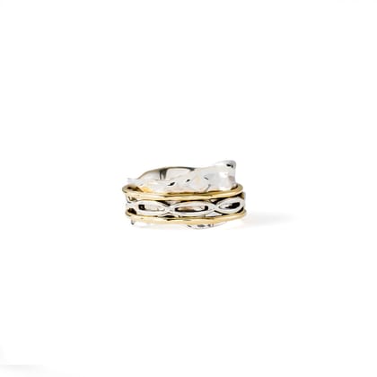 Infinity Border Fluid | 925 Silver Ring for Women & Men-10