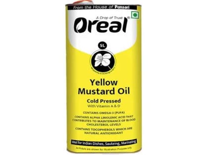 Oreal Yellow Mustard Oil 5 Litre