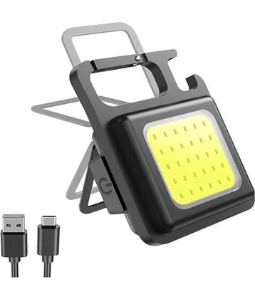 Gatih Bright Mini Keychain Light, Small Led Flashlight USB Rechargeable, 4 Modes, 800 Lumens, Portable Pocket Lights with Folding Bracket Bottle Opener and Magnet